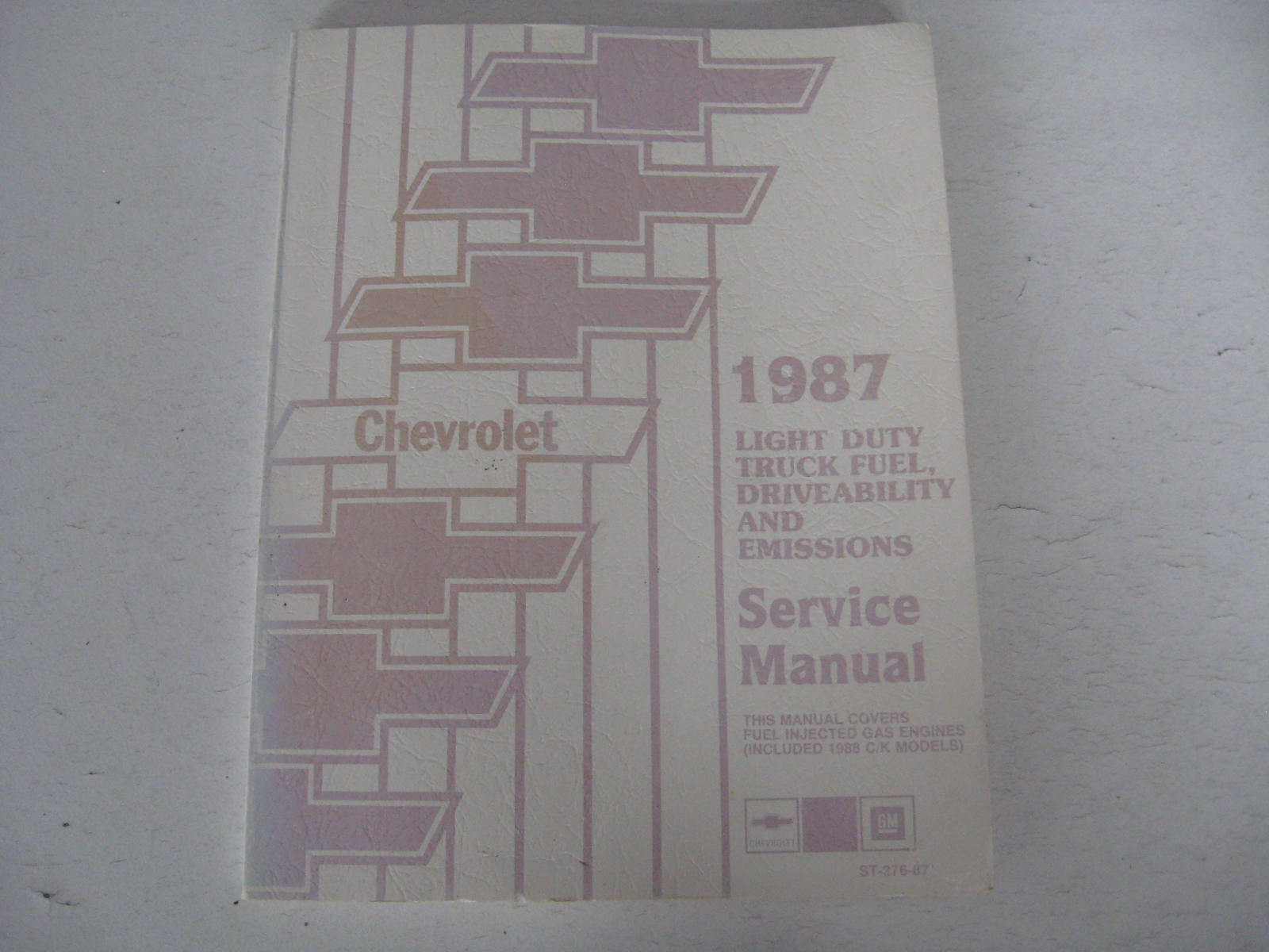 1987 Chevrolet Truck Light Duty TruckFuel Driveability and emissions Service Manual
