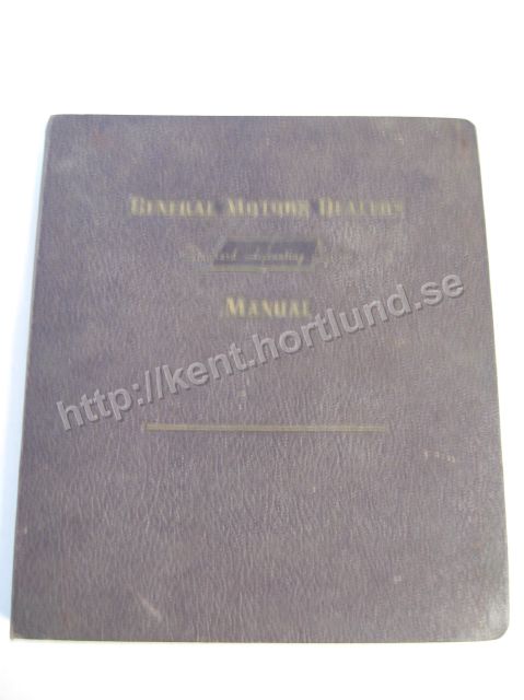 1955 GM Motor Dealers Standard Accounting Systems Manual