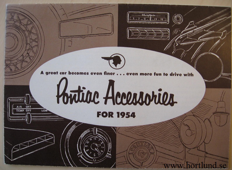 1954 Pontiac Accessories broschyr