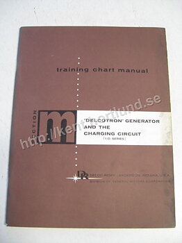 1964 Delcotron generator and the charging circuit traing chart