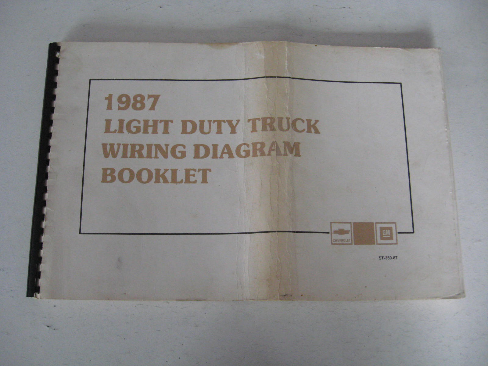 1987 Chevrolet Truck Light Duty Truck Wiring Diagram Booklet