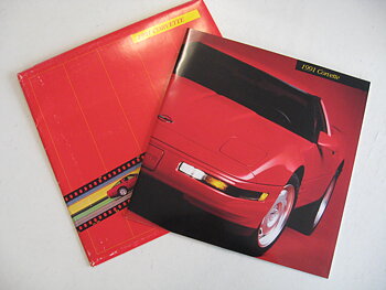 1991 Chevrolet Corvette Broschyr med Kuvert