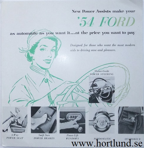 1954 Ford Tillbehörsbroschyr