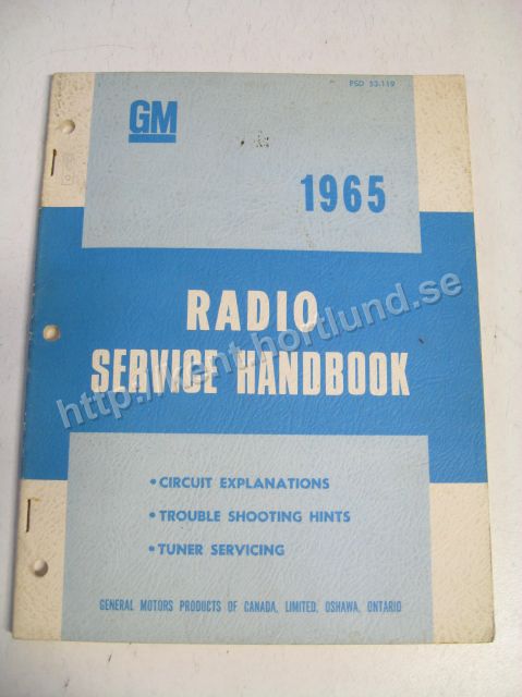 1965 GM Radio Service Handbook