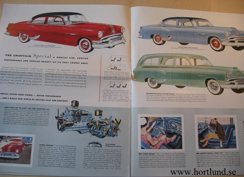 1954 Pontiac broschyr folder - 4
