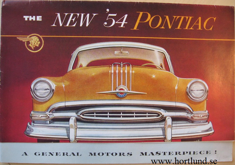 1954 Pontiac broschyr folder