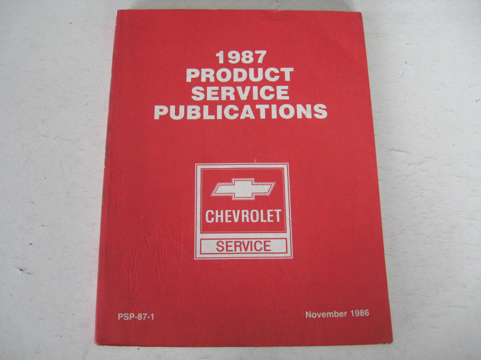 1987 Chevrolet Product Service Publications