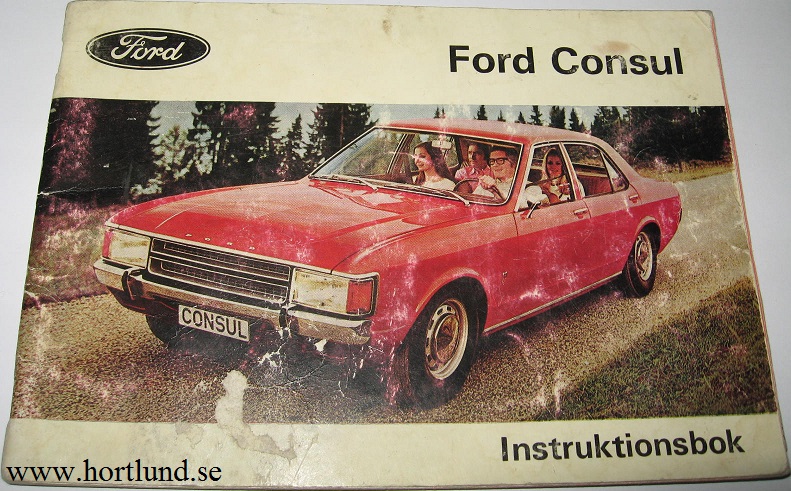 1973 Ford Consul Instruktionsbok