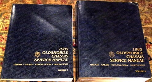 1985 Oldsmobile Firenza, Calais, Cutlass Ciera and Ninety Eight Chassis Service Manual