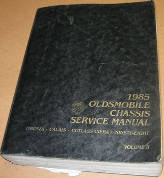 1985 Oldsmobile Firenza, Calais, Cutlass Ciera and Ninety Eight Chassis Service Manual - 3