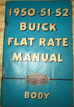 1950-1952 Buick Flat Rate Manual Body