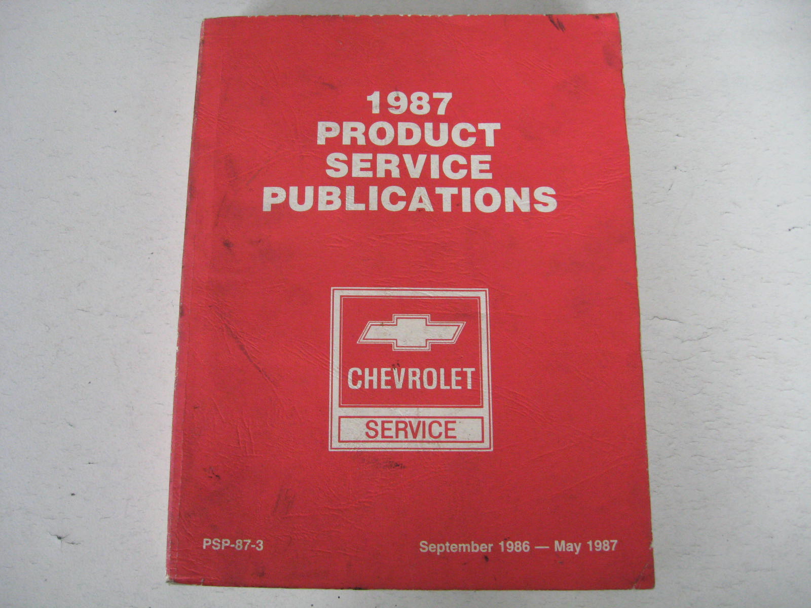 1987 Chevrolet Product Service Publications