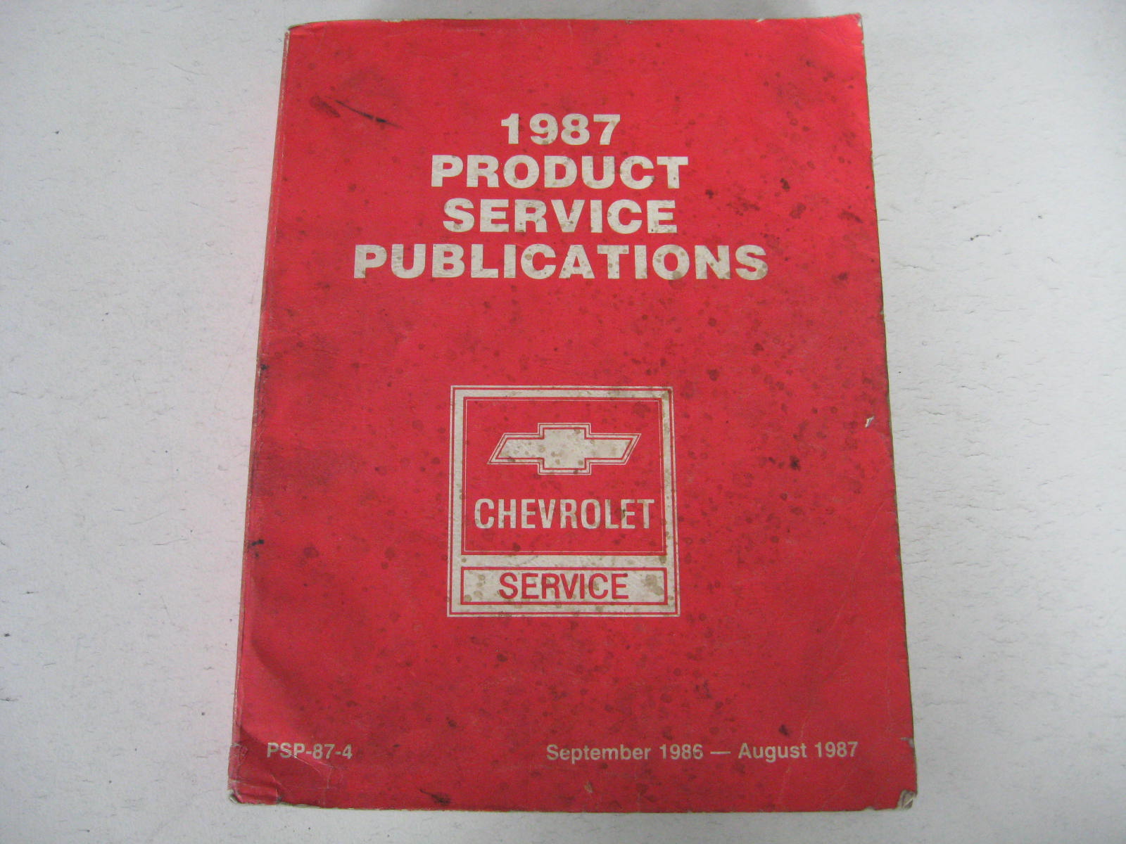 1987 Chevrolet Product Service Publications