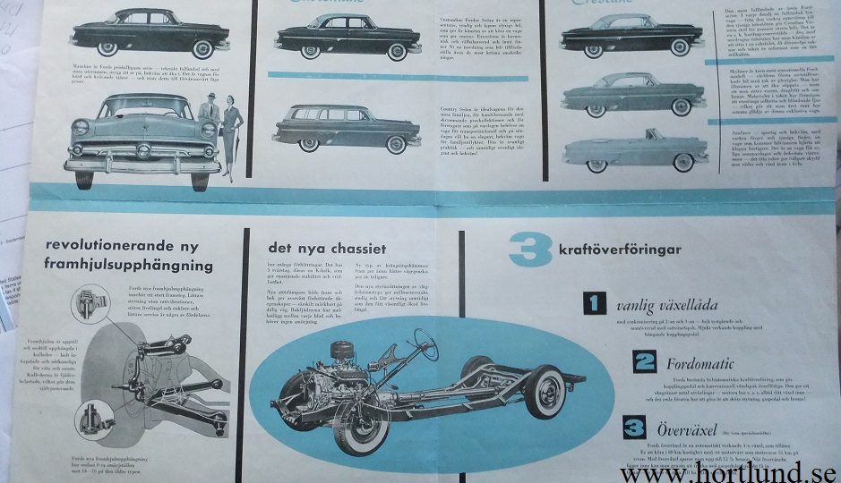 1954 Ford broschyr svensk - 2