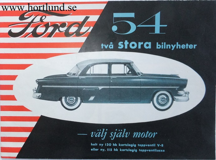 1954 Ford broschyr svensk
