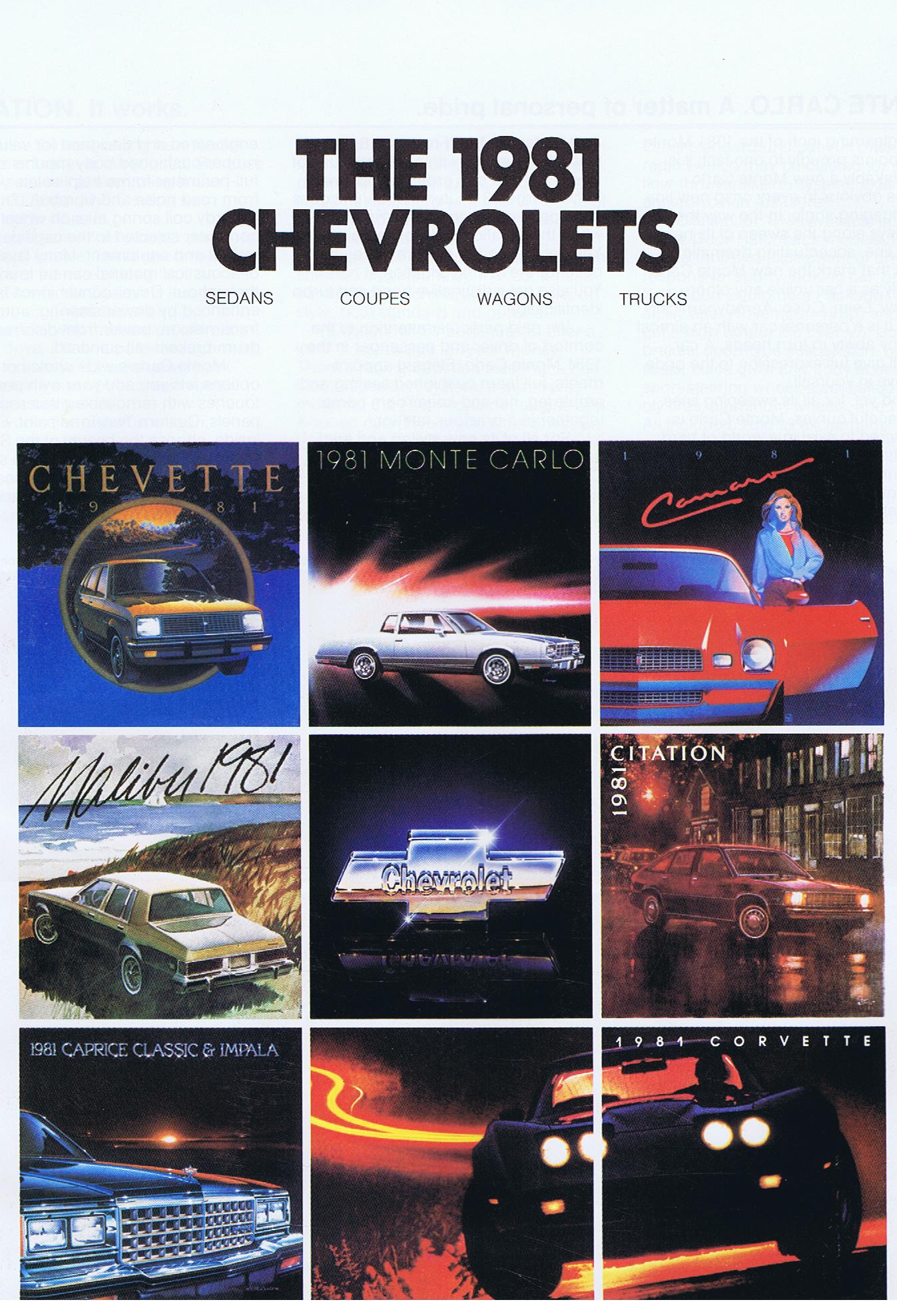 1981 Chevrolet Broschyr