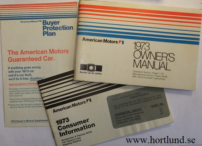1973 AMC Owner's Manual