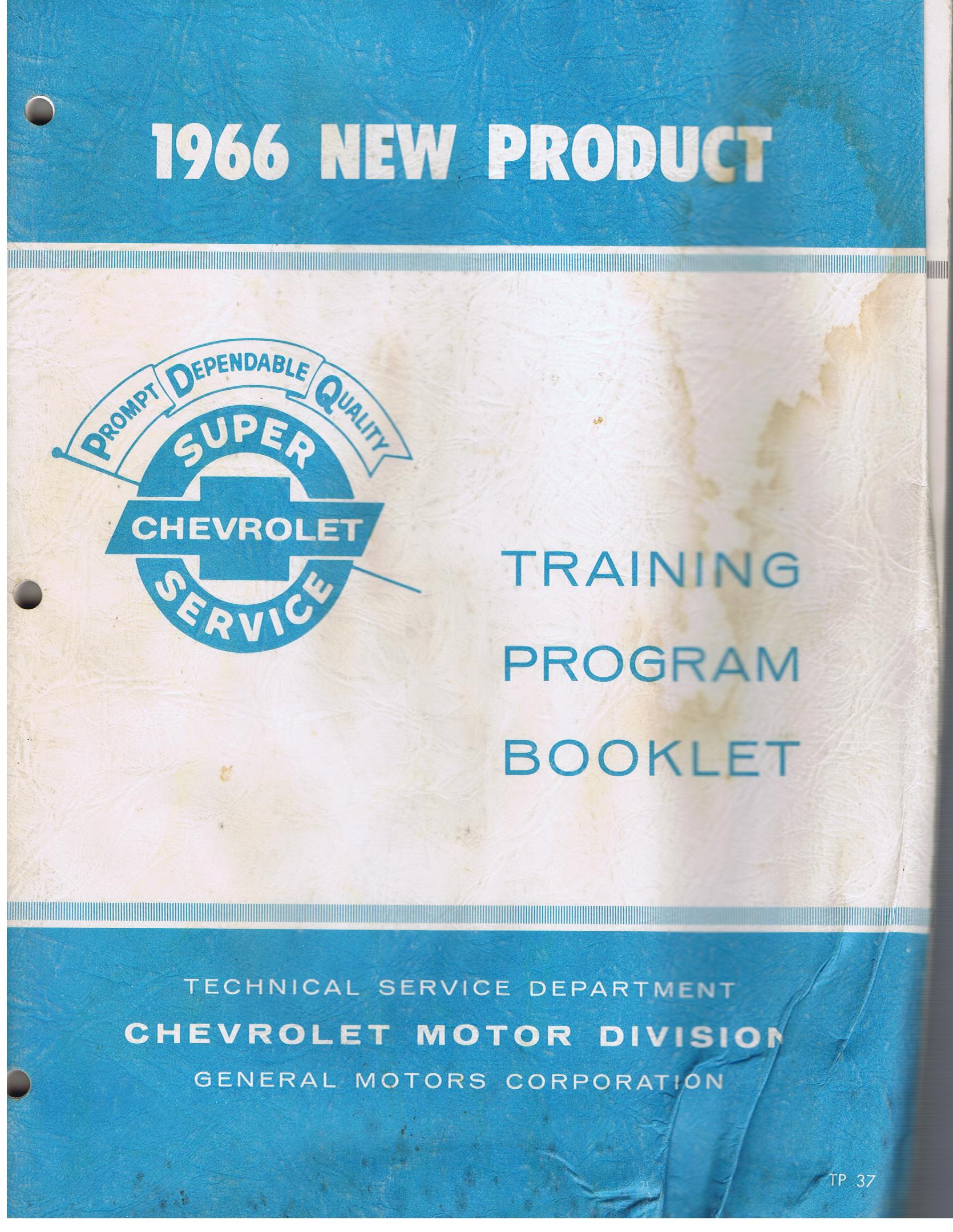 1966 Chevrolet Training Booklet
