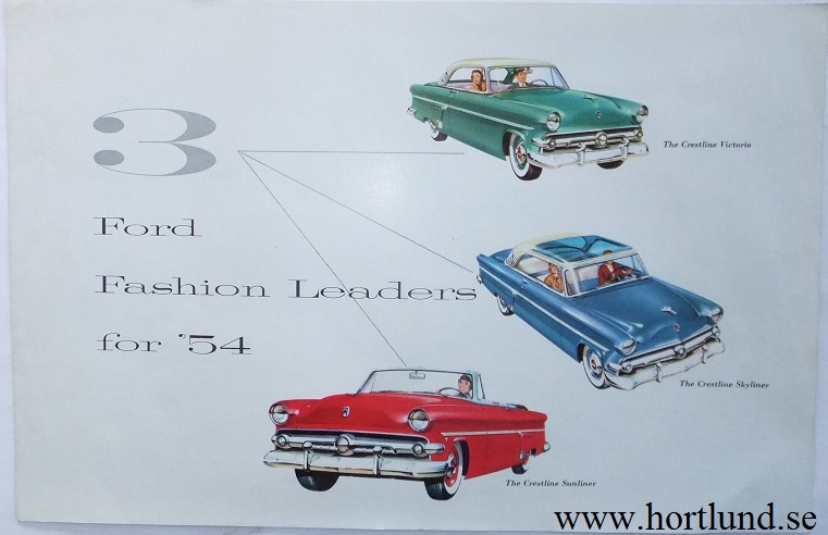 1954 Ford Crestline broschyr