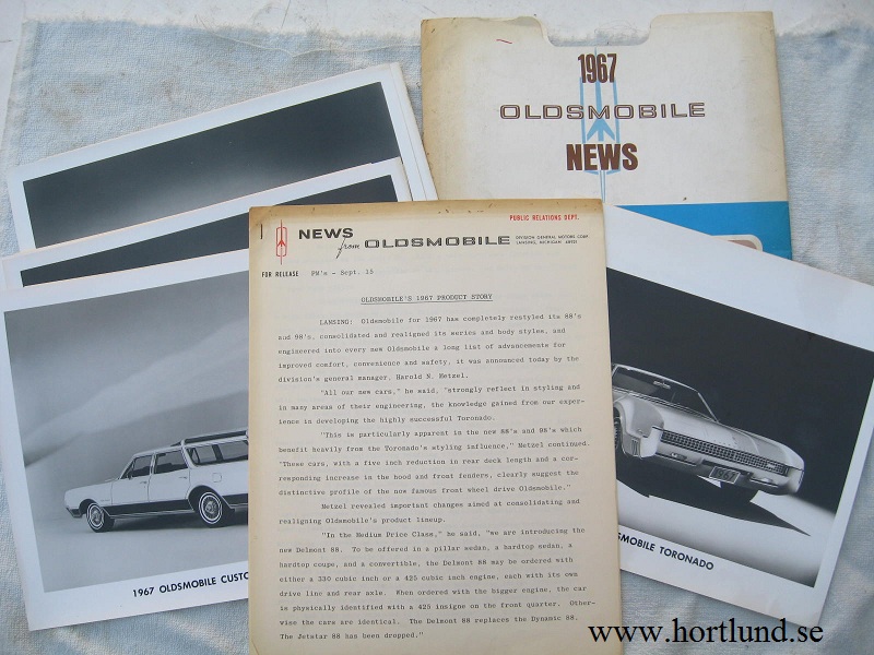 1967 Oldsmobile Press Kit alla modeller