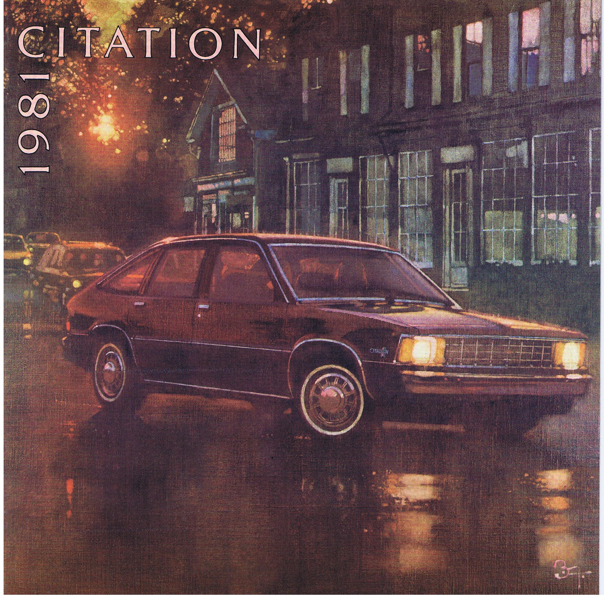 1981 Chevrolet Citation Broschyr