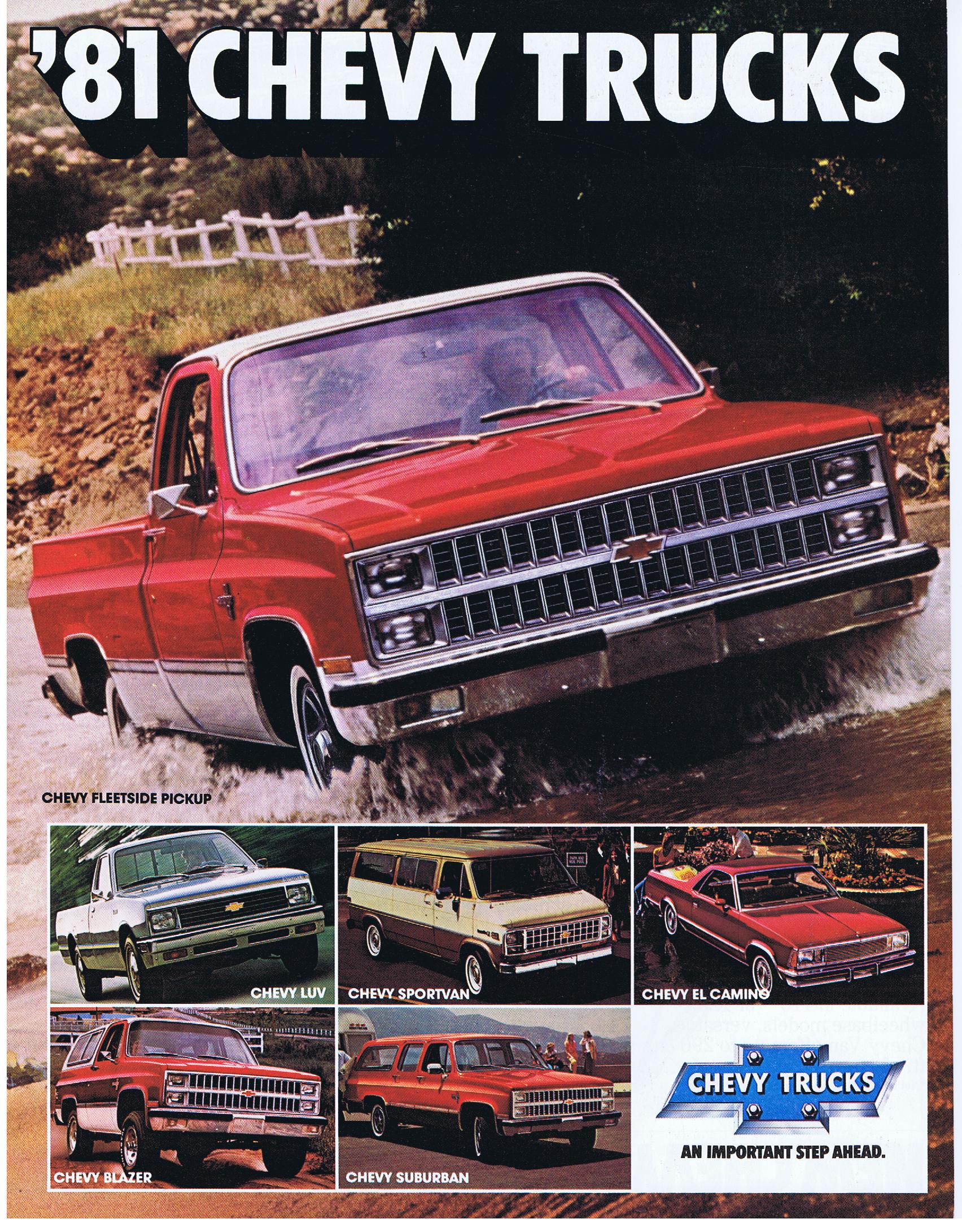 1981 Chevrolet Trucks Folder