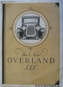 1926 Overland Six broschyr