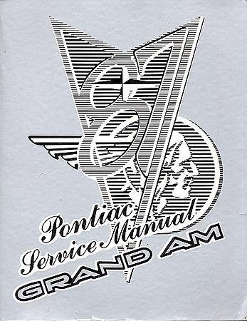 1987 Pontiac Grand Am Service Manual