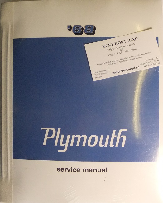 1968 Plymouth Service Manual