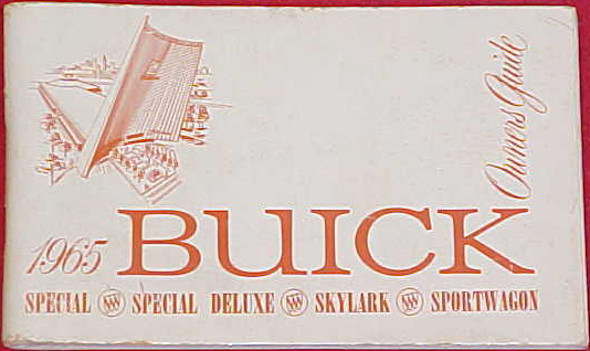 1965 Buick Special, Skylark och Sportwagon Owners Guide instruktionsbok