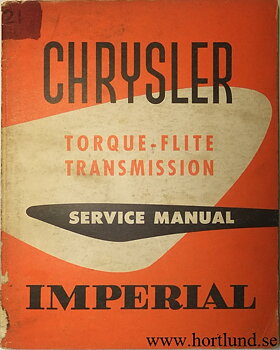 1956 Chrysler och Imperial Torque-Flite Transmission Service Manual