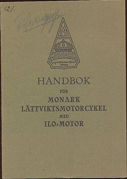 1938 Monark med ILO-motor Handbok svensk