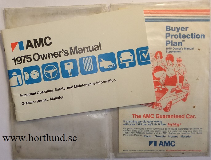 1975 AMC Owner's Manual