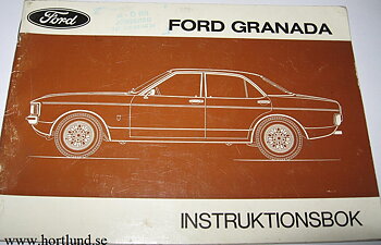 1976 Ford Granada Instruktionsbok 1/76