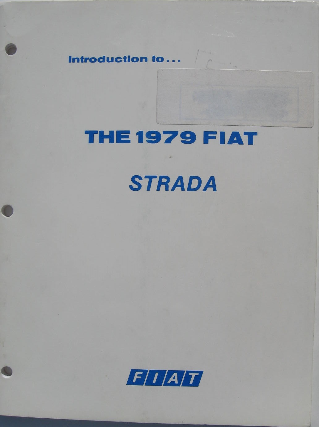 1979 Fiat Strada (Ritmo) Introduction to... - 2