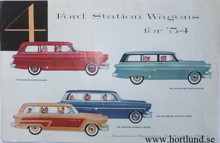 1954 Ford Station Wagons broschyr