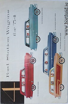 1954 Ford Station Wagons broschyr