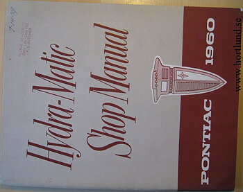 1960 Pontiac Hydra-Matic Shop Manual
