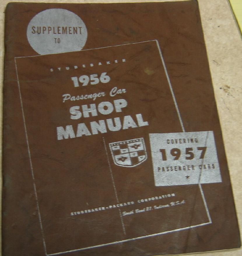 1957 Studebaker Shop Manual supplement