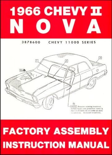 1966 Chevy II Nova Factory Assembly Instruction Manual