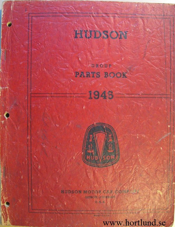 1946 Hudson Group Parts Book