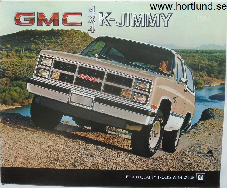 1984 GMC 4x4 K-Jimmy Broschyr