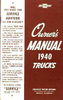 1940 Chevrolet Truck Owner's Manual