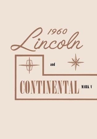 1960 Lincoln Owners Manual