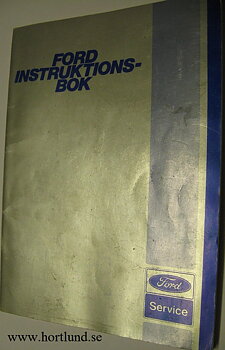 1981 Ford Instruktionsbok