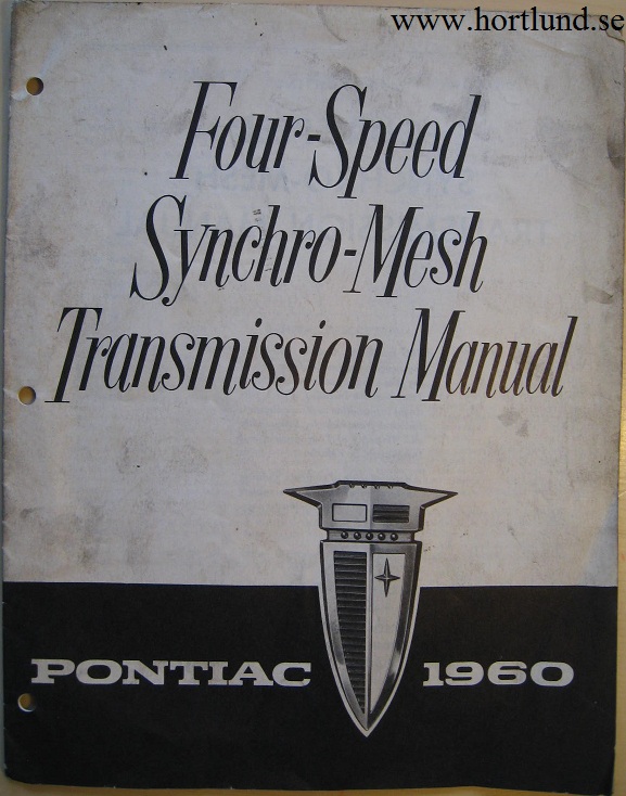 1960 Pontiac Four-Speed Synchro-Mesh Transmission Manual