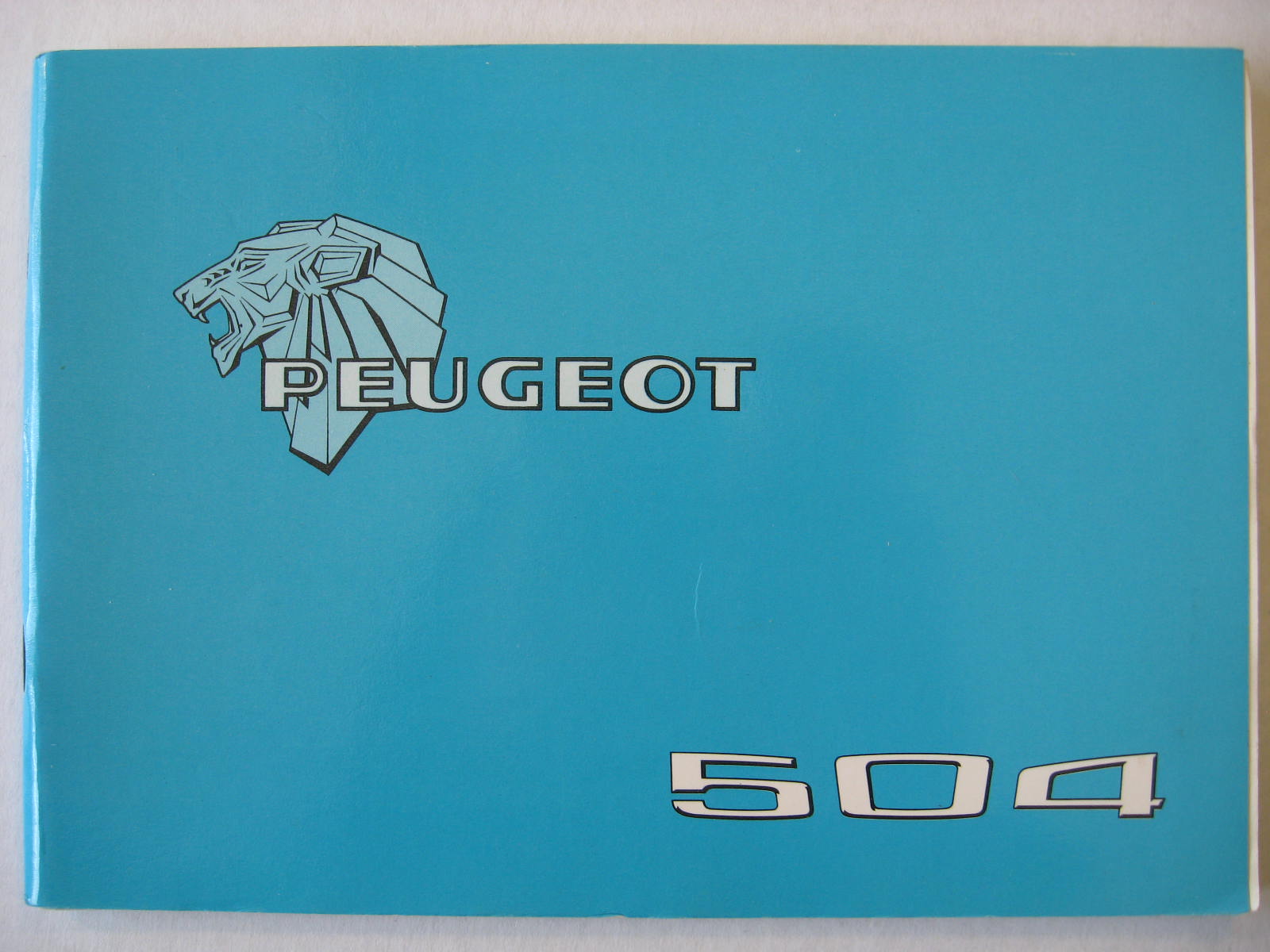 1978 Peugeot 504 Instruktionsbok