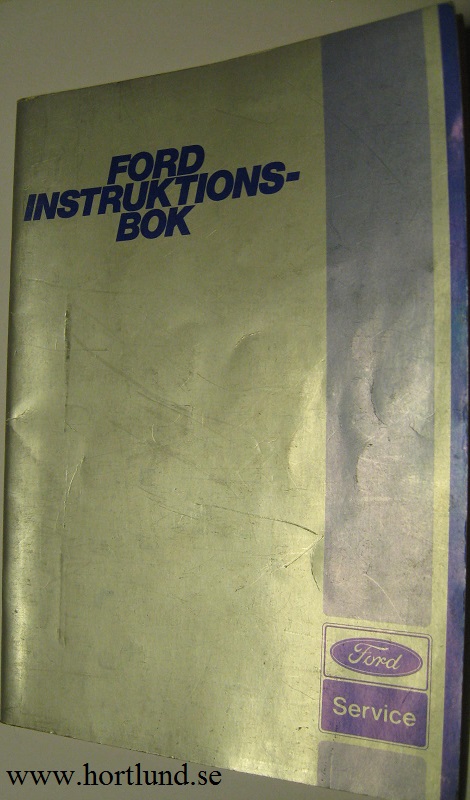 1982 Ford Instruktionsbok