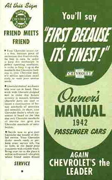 1942 Chevrolet Car Owner's Manual