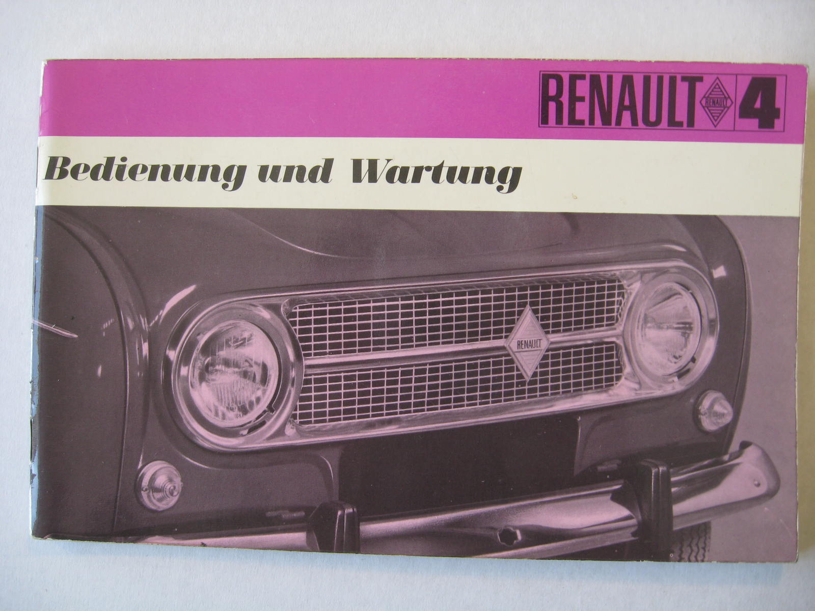 1969 Renault 4 instruktionsbok